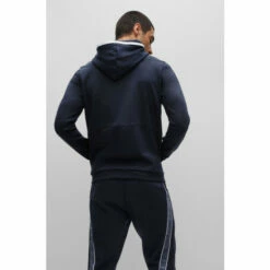 BOSS Blue Saggy 1 Zip Through Hoodie -BOSS Shop unnamed file 2486