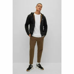 BOSS Zetalky Black Zip Through Hoodie -BOSS Shop unnamed file 2497