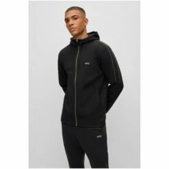 BOSS Saggy 2 Black Zip Through Hoodie