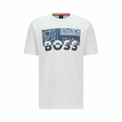 BOSS Mens White Thinking 3 T-Shirt -BOSS Shop unnamed file 252