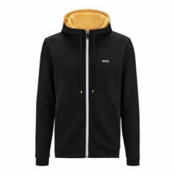 BOSS Saggy 1 Zip Through Black Hoodie -BOSS Shop unnamed file 2520
