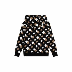 BOSS Black Logo Patterned Hoodie -BOSS Shop unnamed file 2544