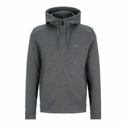 BOSS Grey Saggy Curved Zip Through Hoodie -BOSS Shop unnamed file 2557