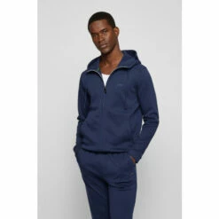 BOSS Blue Saggy Curved Hoodie