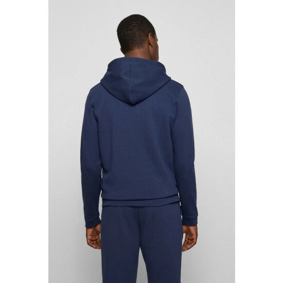 BOSS Blue Saggy Curved Hoodie 4 BOSS Blue Saggy Curved Hoodie - Image 2