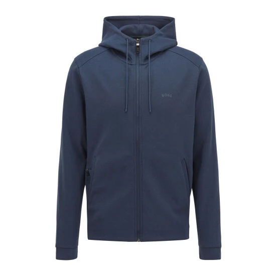 BOSS Blue Saggy Curved Hoodie 7 BOSS Blue Saggy Curved Hoodie - Image 5