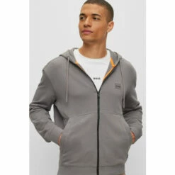 BOSS Grey Zetalk Zip Through Hoodie -BOSS Shop unnamed file 2643