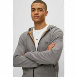 BOSS Grey Zetalk Zip Through Hoodie -BOSS Shop unnamed file 2644