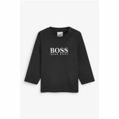 BOSS Black Logo Long Sleeve T-Shirt -BOSS Shop unnamed file 276