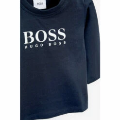 BOSS Navy Logo Long Sleeve T-Shirt -BOSS Shop unnamed file 288