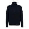 BOSS Blue Atondo Quarter Zip Jumper