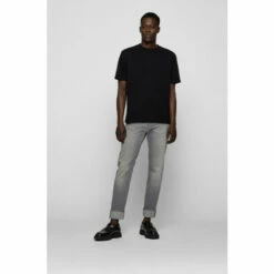 BOSS Grey Maine Straight Fit Jeans -BOSS Shop unnamed file 2972