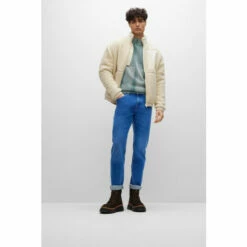 BOSS Blue Taber Tapered Fit Jeans -BOSS Shop unnamed file 3045