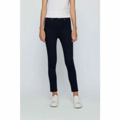 BOSS Womens Super Skinny Blue Cropped Jeans