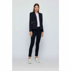 BOSS Womens Super Skinny Blue Cropped Jeans -BOSS Shop unnamed file 3082