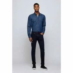 BOSS Blue Delaware Slim Fit Jeans -BOSS Shop unnamed file 3099