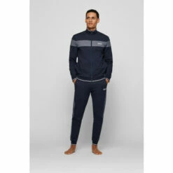 BOSS Blue Tracksuit Zip Thru Jacket -BOSS Shop unnamed file 3112