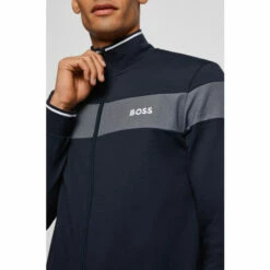BOSS Blue Tracksuit Zip Thru Jacket -BOSS Shop unnamed file 3113