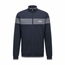 BOSS Blue Tracksuit Zip Thru Jacket -BOSS Shop unnamed file 3114