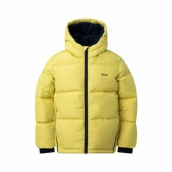 BOSS Logo Hooded Puffer Jacket Yellow -BOSS Shop unnamed file 3121