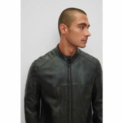 BOSS Black Joset Leather Jacket -BOSS Shop unnamed file 3131
