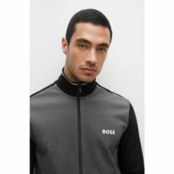 BOSS Black Tracksuit Zip Through Jacket -BOSS Shop unnamed file 3342