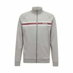 BOSS Grey Authentic Zip Thru Jacket -BOSS Shop unnamed file 3364