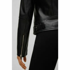 BOSS Sakina Black Leather Jacket -BOSS Shop unnamed file 3368