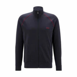 BOSS Blue Mix And Match Zip Through Jacket -BOSS Shop unnamed file 3396