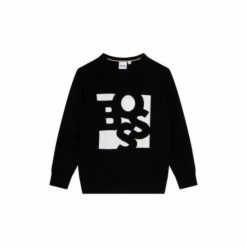 BOSS Black Graphic Logo Jumper -BOSS Shop unnamed file 3464