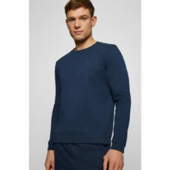 BOSS Blue Salbo Curved Sweatshirt