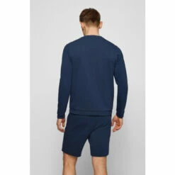 BOSS Blue Salbo Curved Sweatshirt -BOSS Shop unnamed file 3481