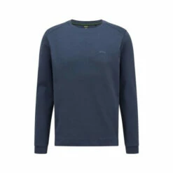 BOSS Blue Salbo Curved Sweatshirt -BOSS Shop unnamed file 3484