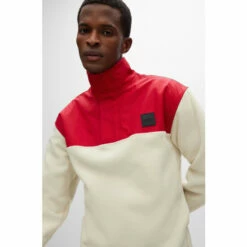 BOSS White Fleece Sweatshirt -BOSS Shop unnamed file 3506