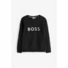 BOSS Long Sleeved Logo Sweatshirt Black