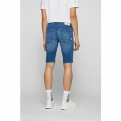 BOSS Mens Blue Taber Jean Shorts -BOSS Shop unnamed file 3743