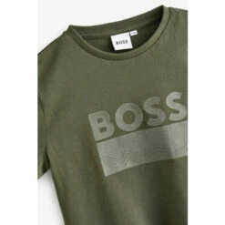 BOSS Short Sleeved Logo T-Shirt White -BOSS Shop unnamed file 408