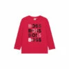 BOSS Red Long Sleeved Logo T-Shirt