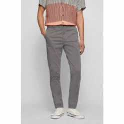 BOSS Grey Schino Tapered Chinos