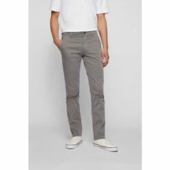 BOSS Grey Schino Slim Chinos