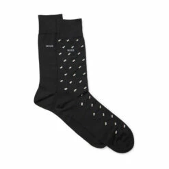 BOSS Black Mini Pattern Socks 2 Pack -BOSS Shop unnamed file 4256
