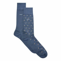 BOSS Blue Minipattern Socks 2 Pack