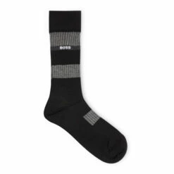 BOSS Rib Stripe Black Socks 2 Pack -BOSS Shop unnamed file 4293