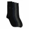 BOSS Grey Socks Gift Set 4 Pack