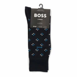 BOSS Blue Minipattern Socks 2 Pack