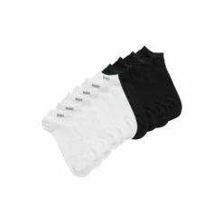 BOSS Mens White Ankle Socks 5 Pack