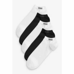 BOSS Mens White Ankle Socks 5 Pack -BOSS Shop unnamed file 4365