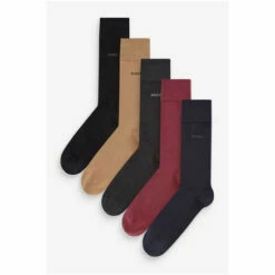 BOSS Mens Blue Red Socks 5 Pack -BOSS Shop unnamed file 4386