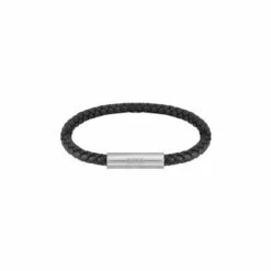 BOSS Black Braided Leather Bracelet -BOSS Shop unnamed file 4617