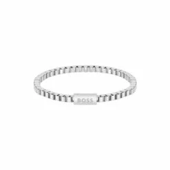 BOSS Silver Tone 'Chain For Him' Bracelet